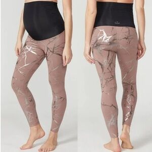 BEYOND THE BUMP BEYOND YOGA LOST YOUR MARBLES LEGGINGS SIZE MEDIUM
